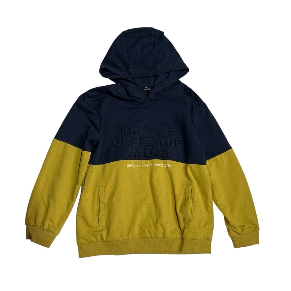 Kids Two-Tone‎ Hoodie - Navy and Olive